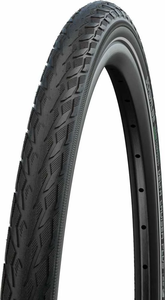 Schwalbe DELTA CRUISER Plus 20x1.75 Žalias juodas+reflective stripe