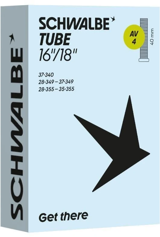Schwalbe inner tube 16/18" AV4 28/37-340/355 40mm