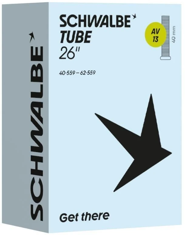 Schwalbe inner tube 26" AV13 40/62 - 559 auto valves 40mm