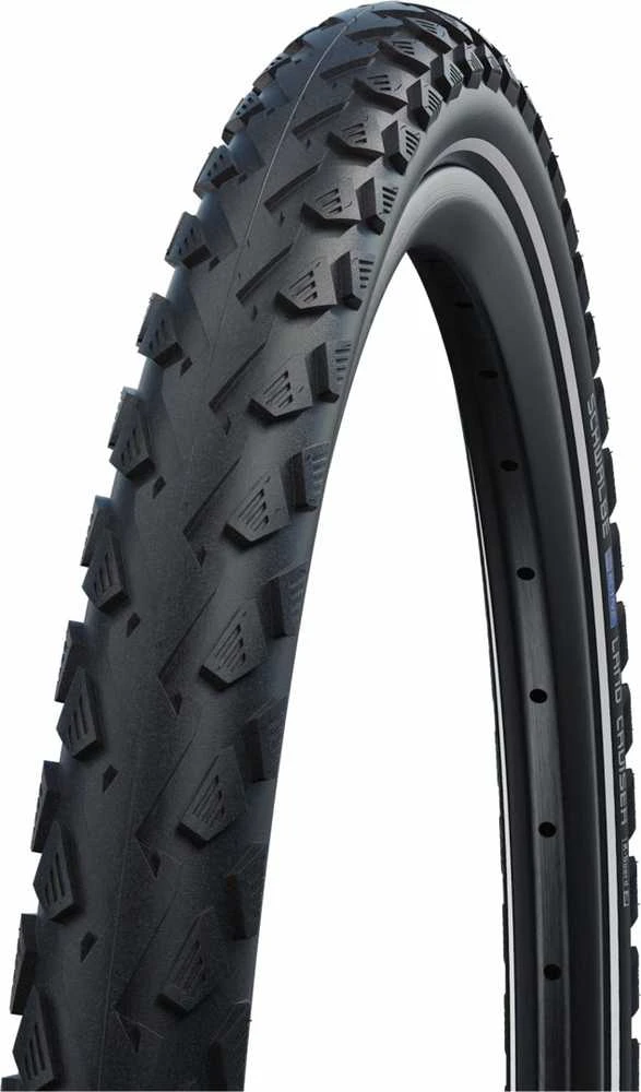 Padanga 28" Schwalbe Land Cruiser Plus HS 450 Active Wired 42-622 / 28x1.60 Juodas-Reflex