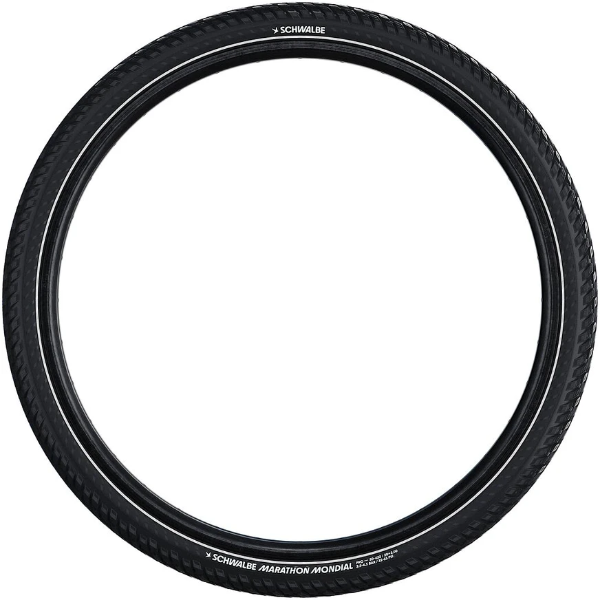 SCHWALBE Marathon Mondial nesulankstoma padanga (42-622) Juodas, RaceGuard, Taip, svoris: 670 g