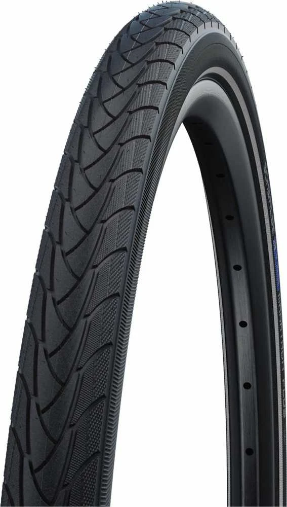 Schwalbe Marathon Plus 24x1.75 SmartGuard juodas su šviesą atspindinčia juostele