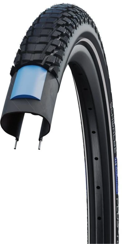 Schwalbe Marathon Plus Tour 26x2.0 AddixGreen SmartGuard reflective stripe