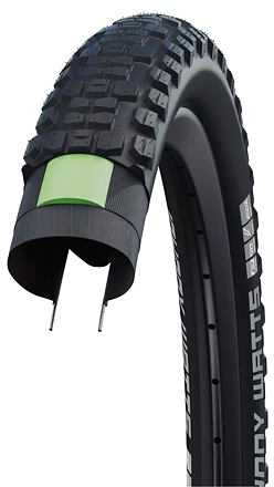 „Schwalbe Johnny Watts LR 27.5x2.35 AddixPerformance“ su šviesą atspindinčia juostele