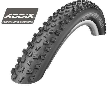 Schwalbe Rocket Ron 26x2.1 Addix Performance juoda sulankstoma padanga