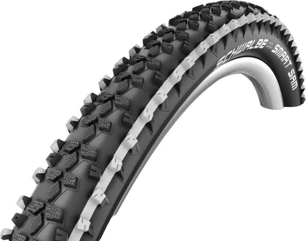 Padanga 26" Schwalbe Smart Sam HS 476 Performance Wired 57-559 Su baltom juostelėm
