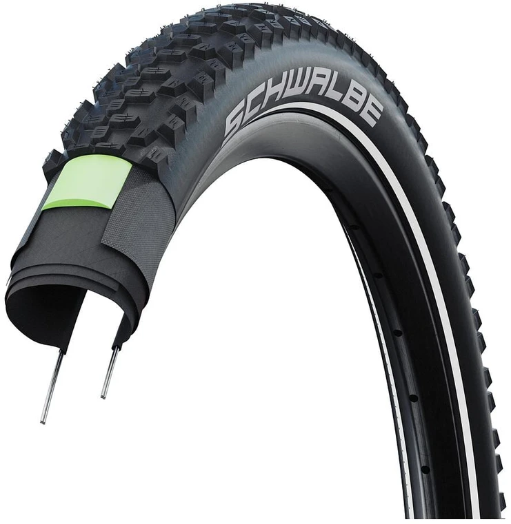 Schwalbe Smart Sam 27,5x2,60 sulankstoma dviračio padanga, Double Defense, Addix