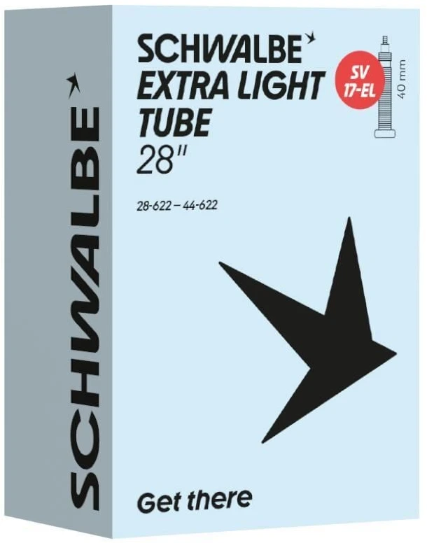 Schwalbe kamera 28" SV17 EL extra light 28/44 - 622 ventilis 40mm juodas