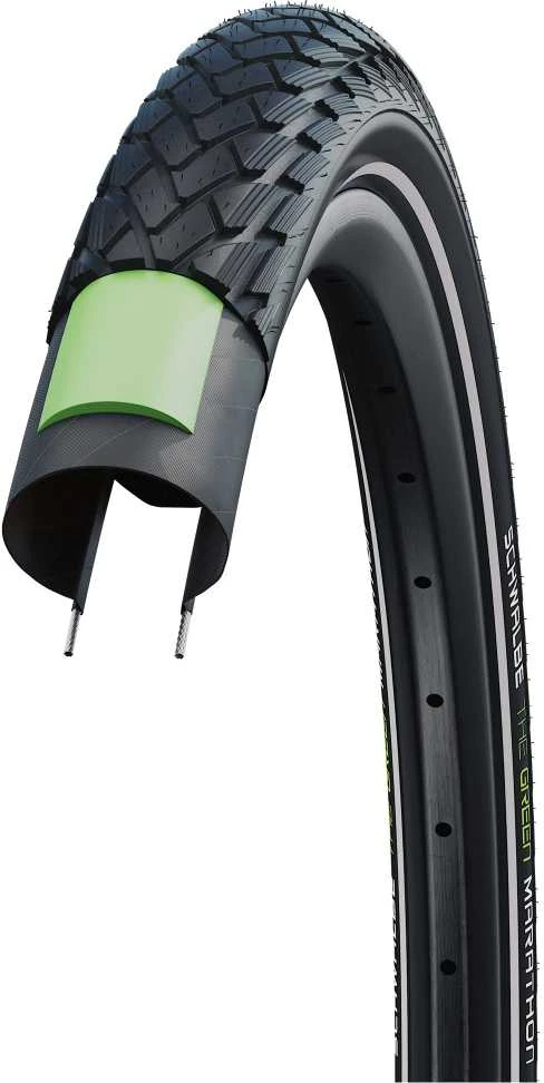 Schwalbe Žalias Marathon 25-622 AddixEco GreenGuard šviesą atspindinti juostelė