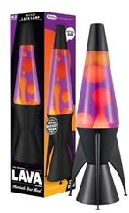 Lavazza Schylling LAVA Rocket Lava Lamp, Violetinė and Geltona, 36.8 cm