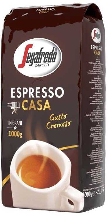 Segafredo Kava "Espresso Casa", pupelės, skrudintos, supakuota vakuume, 500g