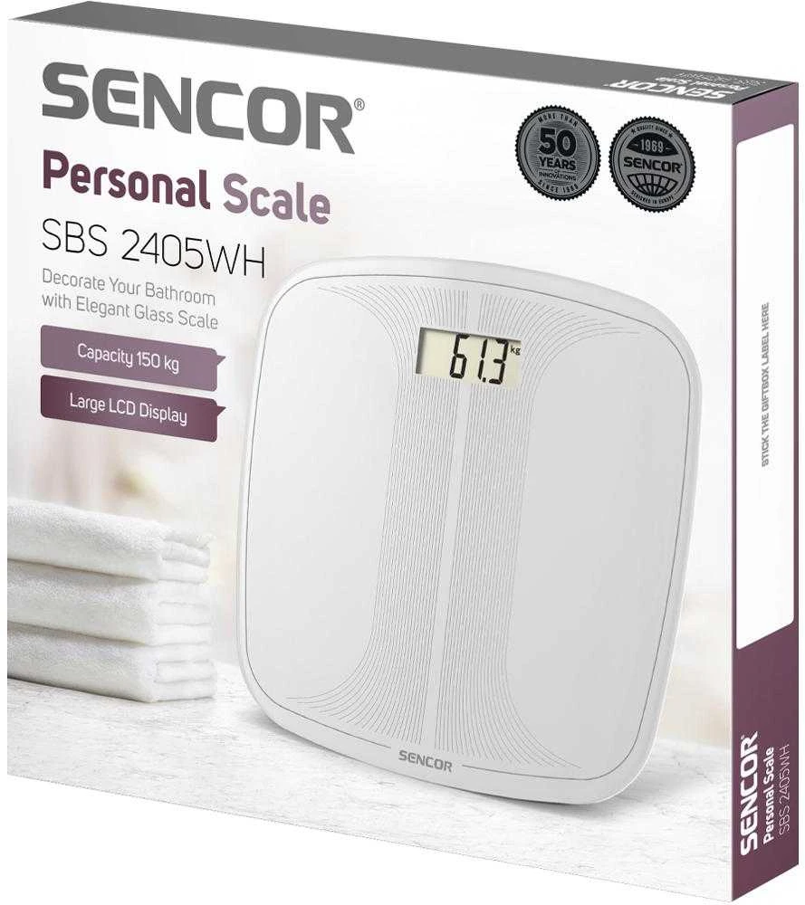 Sencor elektroninės kūno masės svarstyklės 150kg,SBS2405WH