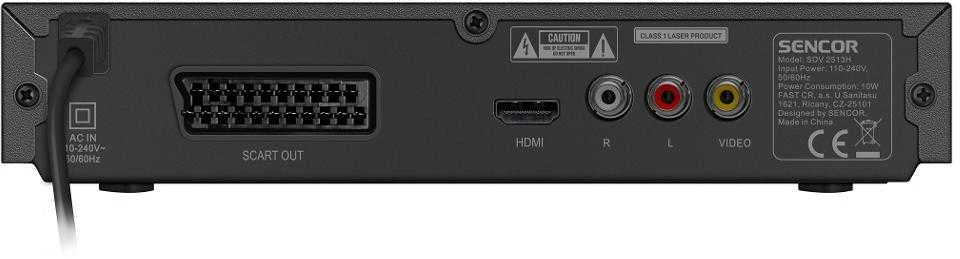 Vaizdo grotuvas DVD grotuvas Sencor SDV 2513H HDMI DVD