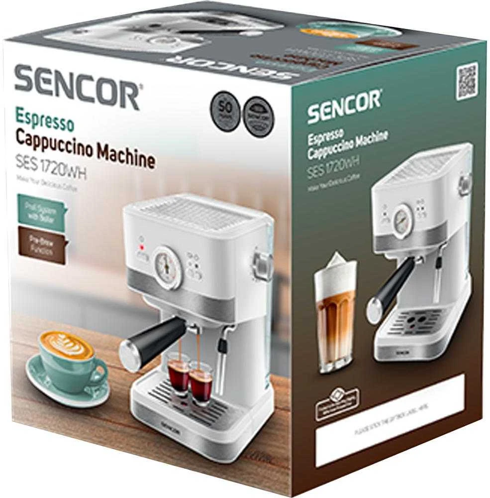 Sencor espresso/kapučino kavos aparatas 1,5l, SES1720WH