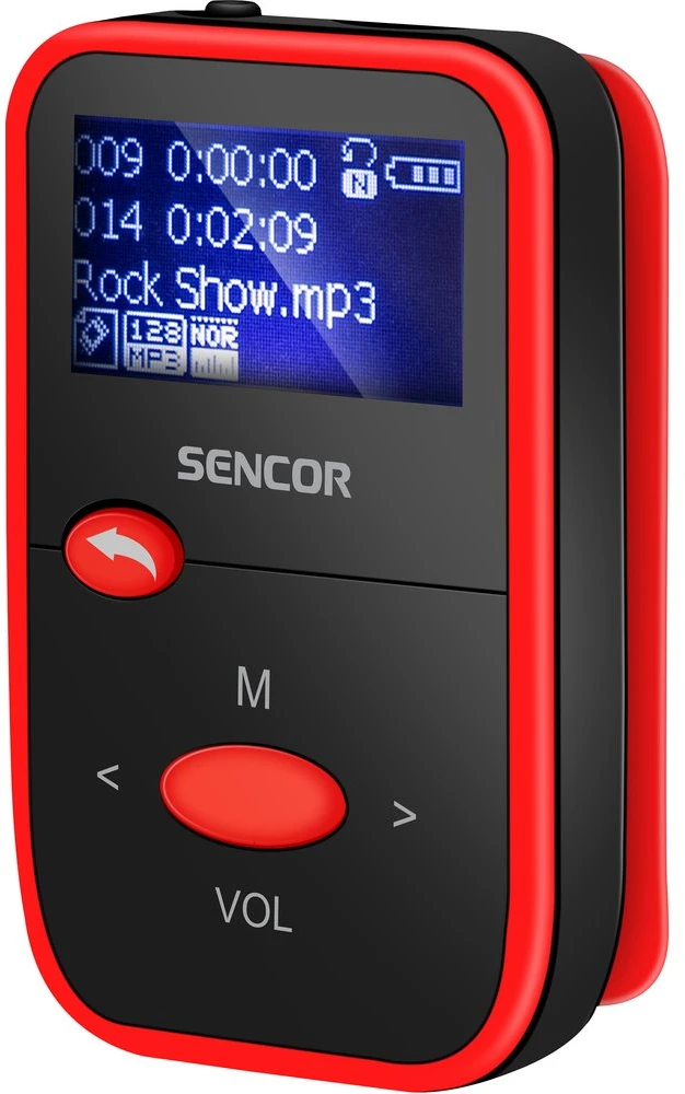 MP3 grotuvas Sensor SFP 4408 RD, raudonas
