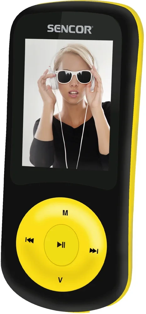 MP3/MP4 grotuvas Sencor SFP 5870BL. Geltonas