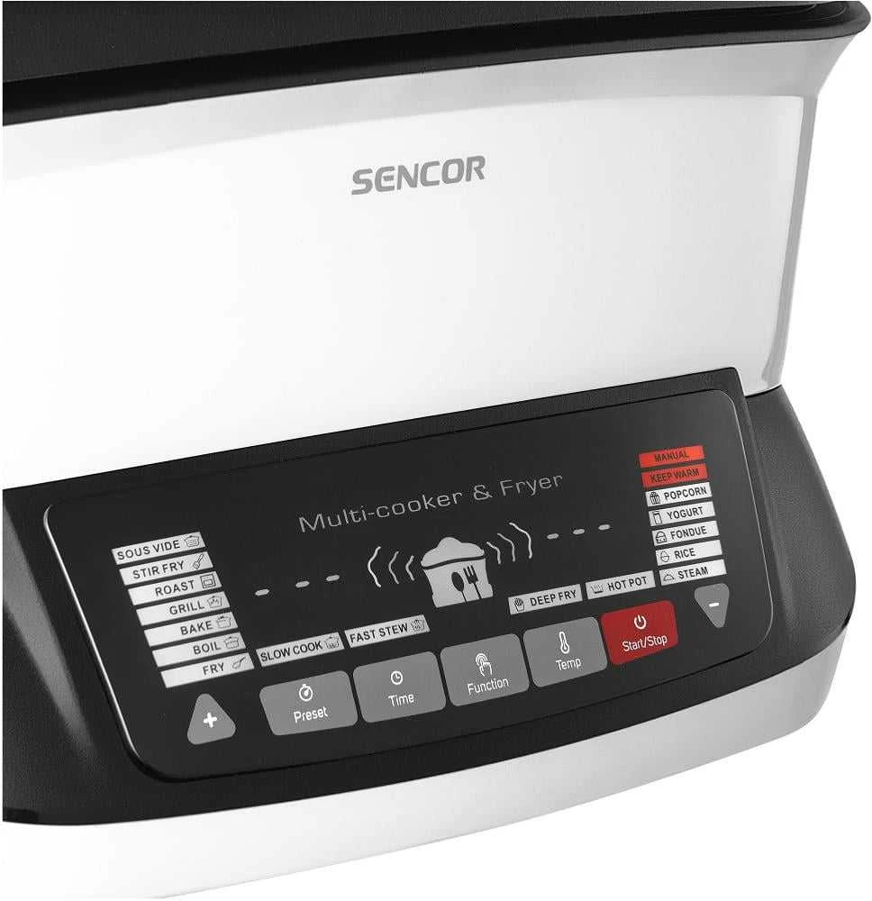 Gruzdintuvė beztłuszczowa Sencor SFR 9400WH Daugiafunkcis kepimo prietaisas 18in1 4.8L 1800W
