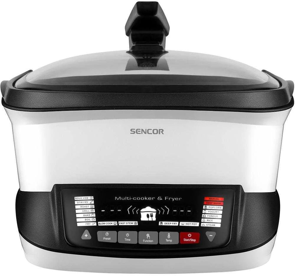 Gruzdintuvė beztłuszczowa Sencor SFR 9400WH Daugiafunkcis kepimo prietaisas 18in1 4.8L 1800W