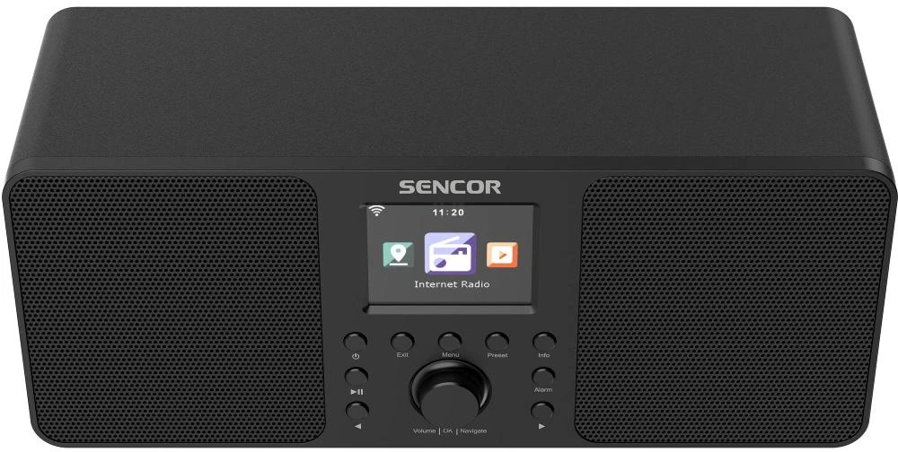 Sencor Interneto radijo galia 2x10W, WiFi, FM, DAB+, USB, LCD ekranas