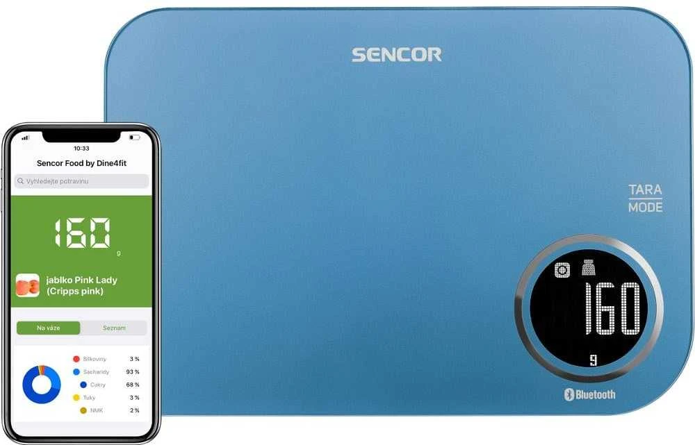 Virtuvinės svarstyklės Sencor SKS 7072BL