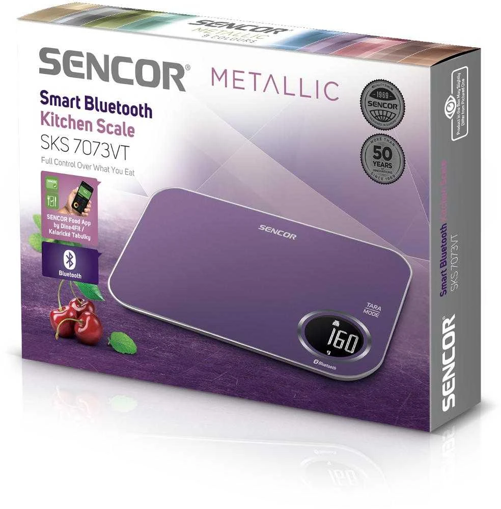 Virtuvinės svarstyklės Sencor SKS 7073VT su Bluetooth