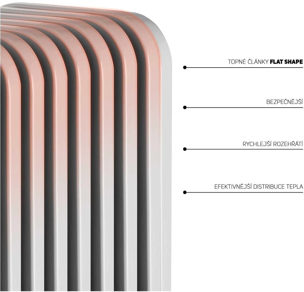 Tepalinis šildytuvas Sencor SOH 3409WH, 2000 W