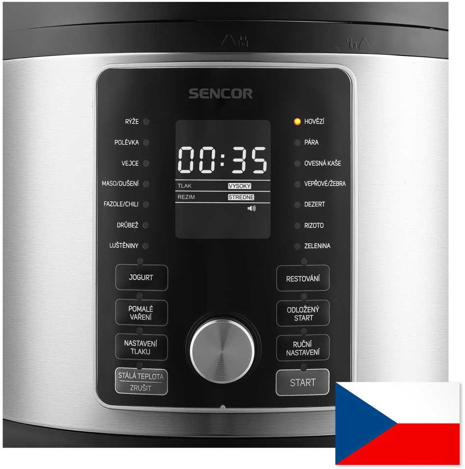 Sencor SPR 6600SS-CZE2, stainless steel/juodas