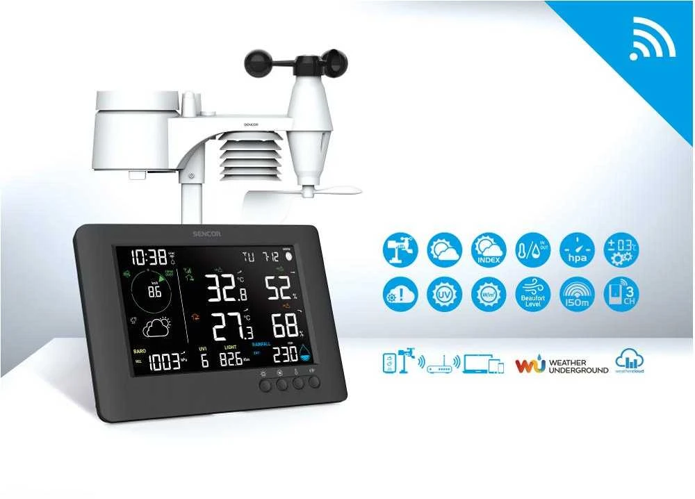SWS 10500 WIFI meteorologinės stotelės SENCOR