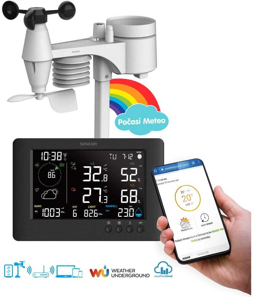SWS 10500 WIFI meteorologinės stotelės SENCOR