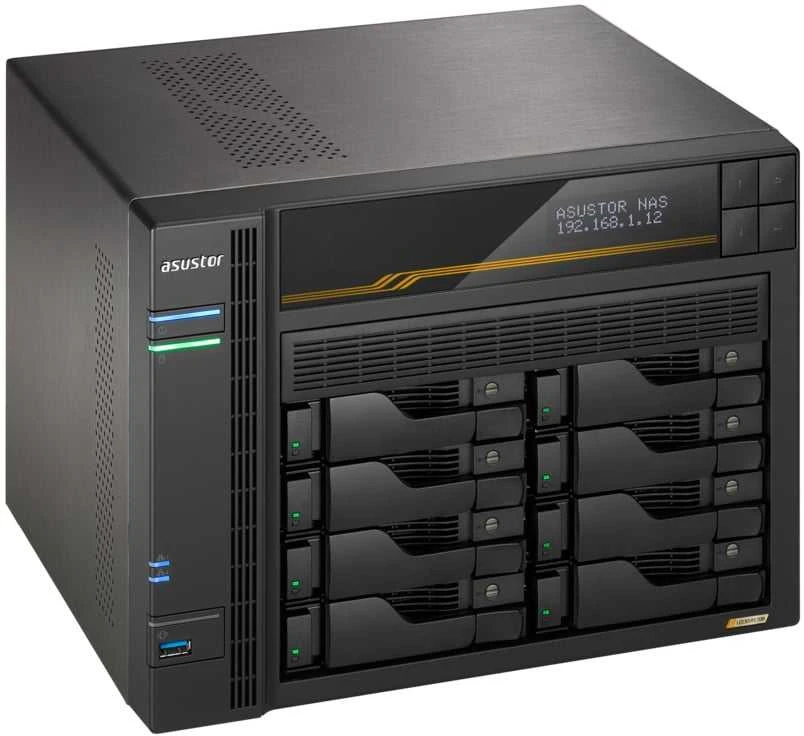 Serveris Asustor LOCKERSTOR 6 Gen3 (AS6806T) NAS Desktop AMD Ryzen V3C14 16 GB DDR5 ADM Juodas