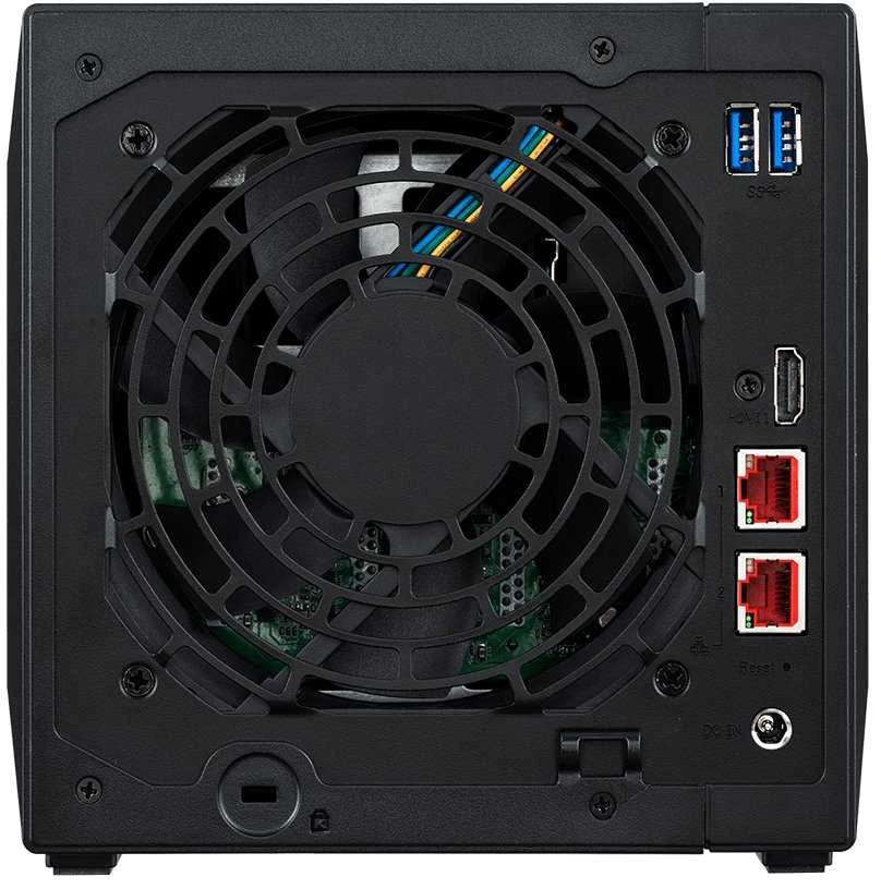 Serveris Asus Asustor Nimbustor 4 AS5304T iki 4 HDD/SSD, Intel Celeron J4105 Quad-Core, Procesoriaus dažnis 1,5 GHz, 4 GB, SO-DIMM DDR4 2400, Vienvietis, Juodas