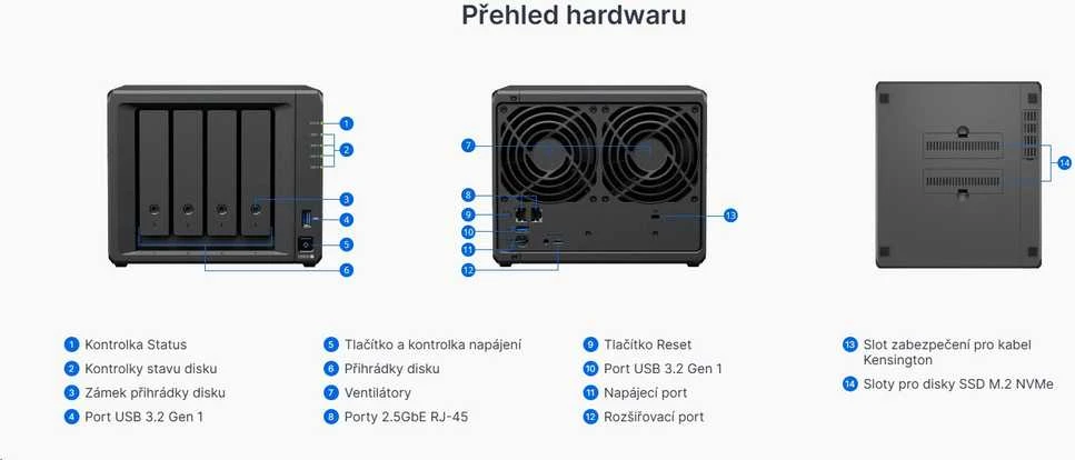 Serveris SYNOLOGY DS925+ DiskStation NAS Ryzen V1500B 4GB ECC SODIMM
