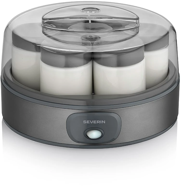 Severin JG 3510 Jogurto gaminimo prietaisas tamsus inox-juodas