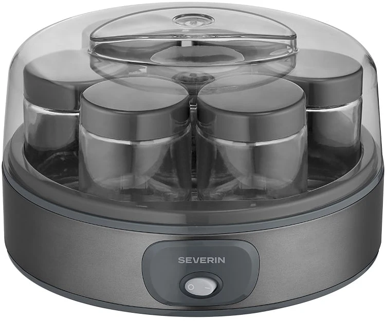 Severin JG 3510 Jogurto gaminimo prietaisas tamsus inox-juodas
