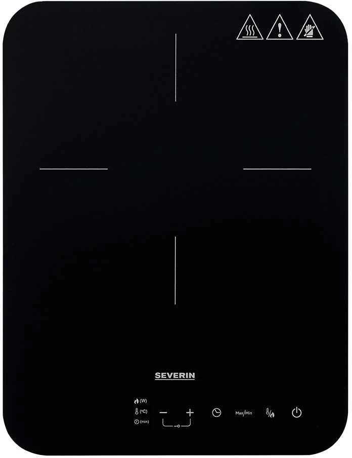 Severin KP 1032 hob Juodas, Pilkas Countertop 28 cm Zone induction hob 1 zone(s)