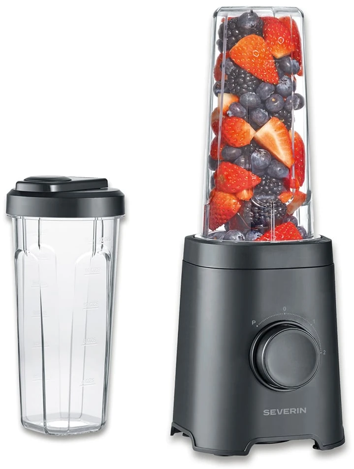 Plakiklis Severin SM 3743 Maišytuvas smoothie 2w1 juoda matinė
