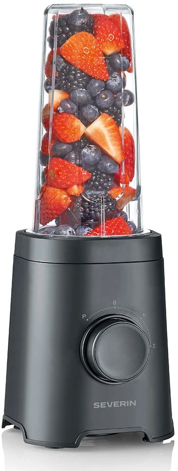 Plakiklis Severin SM 3743 Maišytuvas smoothie 2w1 juoda matinė