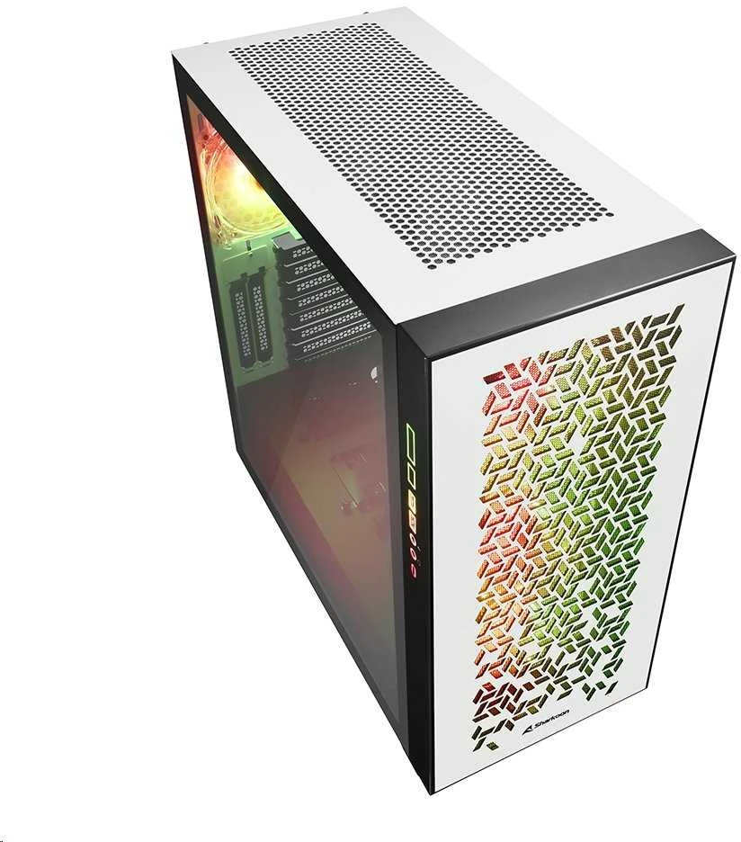 Sharkoon ELITE SHARK CA300H , Big-Tower-case - baltas, 2x gehrtetes Glas