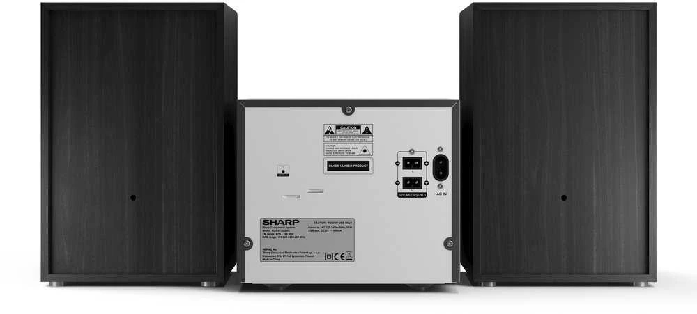 Muzikinis centras Sharp XL-B517D(BK) Hi-Fi Micro System, CD/FM/USB/Bluetooth v5.0, Aux-in, 45W, Juodas | Sharp | Hi-Fi Micro System | XL-B517D(BK) | Juodas | USB port | AUX in | Bluetooth | CD grotuvas | FM radio | Belaidė jungtis