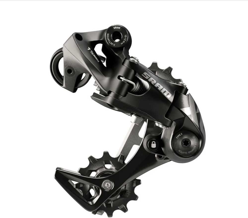 Shifter SRAM X01 DH 7 speed, medium leash, juodas, A3