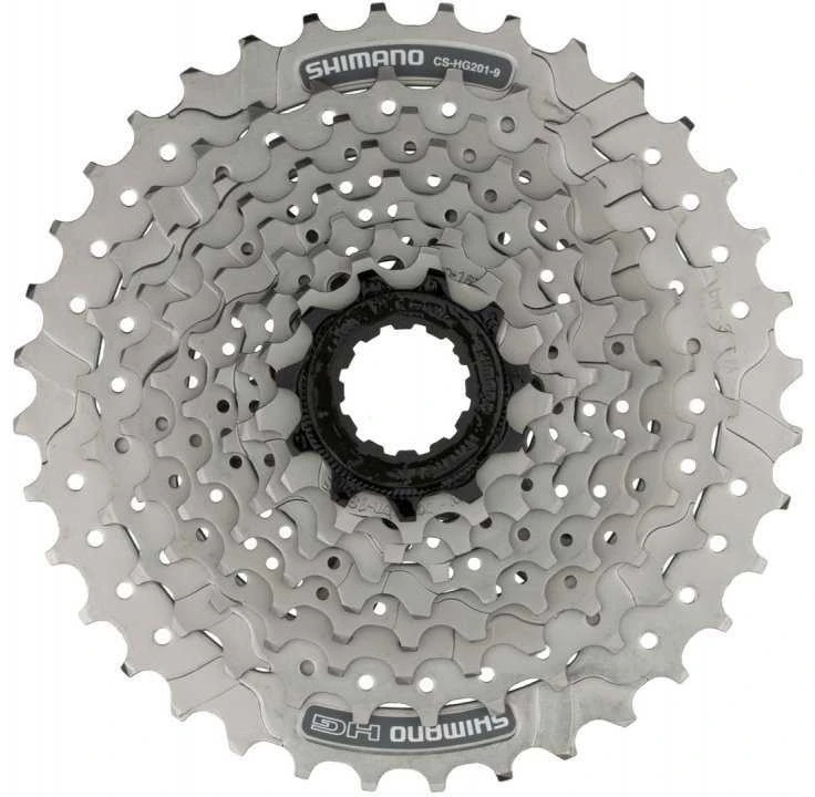 Galinis žvaigždžių blokas Shimano 9-s 11-34 CS-HG201-9 11-13-15-17-20-23-26-30-34