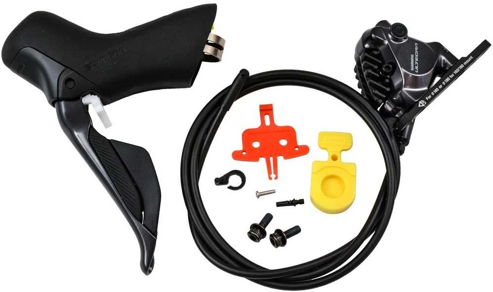 SHIMANO stabdžių komplektas ULTEGRA Di2 BR-R8170-KIT priekinis/ST-R8170Di2 (J-komplektas) polimeras + aušintuvas SMBH90/1000