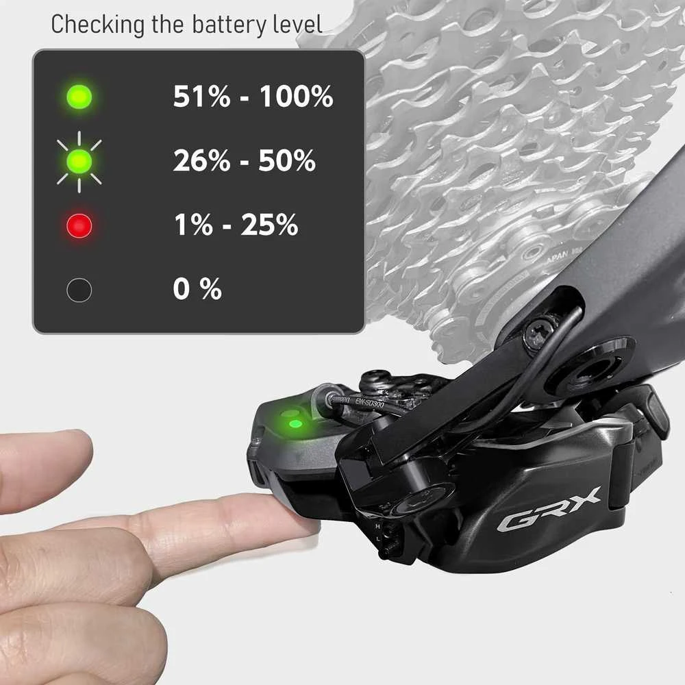 SHIMANO GRX Di2 RD-RX825 12 pavarų žvyrkeliams, maks. 36z, min. 11z, talpa 41z, balansyras