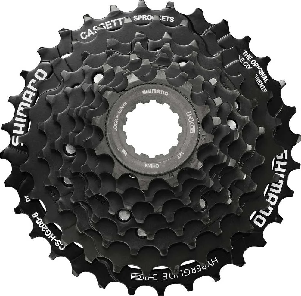 SHIMANO TOURNEY CS-HG20 8 pavarų MTB kasetė 12-14-16-18-21-24-28-32 su.