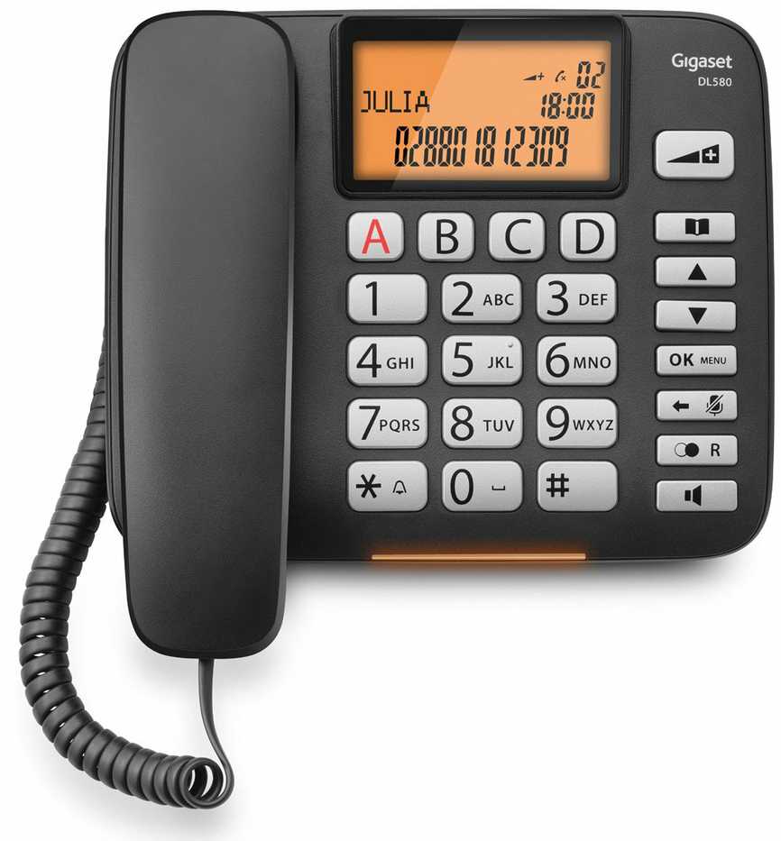 Fiksuotojo ryšio telefonas Gigaset DL 580