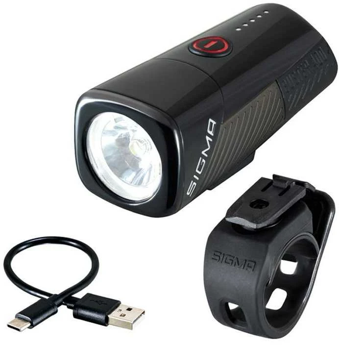 Priekinė lempa Sigma Buster 400 USB
