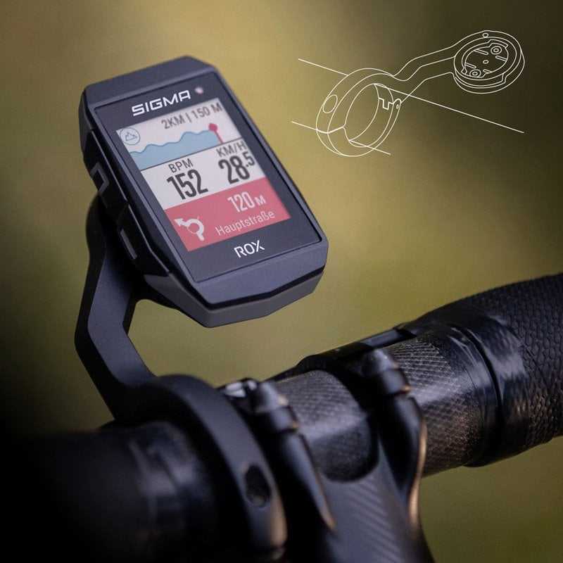 Dviračio kompiuteris SIGMA ROX 11.1 Evo GPS Juodas HR Set