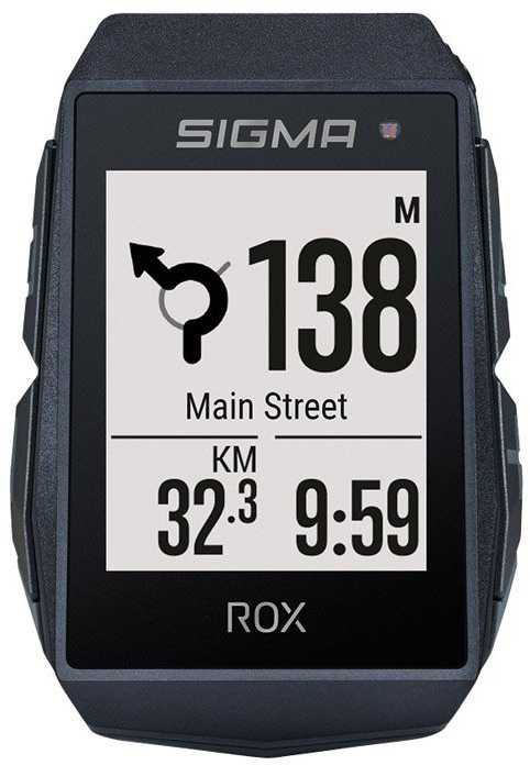 Sigma Sport ROX 11.1 Evo GPS dviračio kompiuteris, Juodas