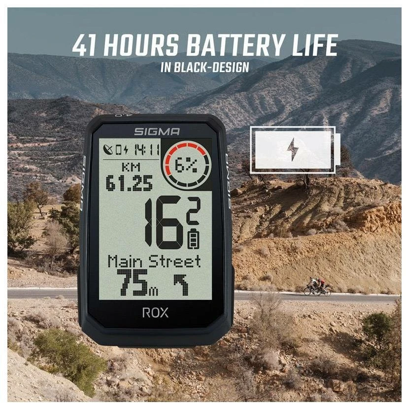 Dviračio kompiuteris SIGMA ROX 4.0 Endurance GPS juodas