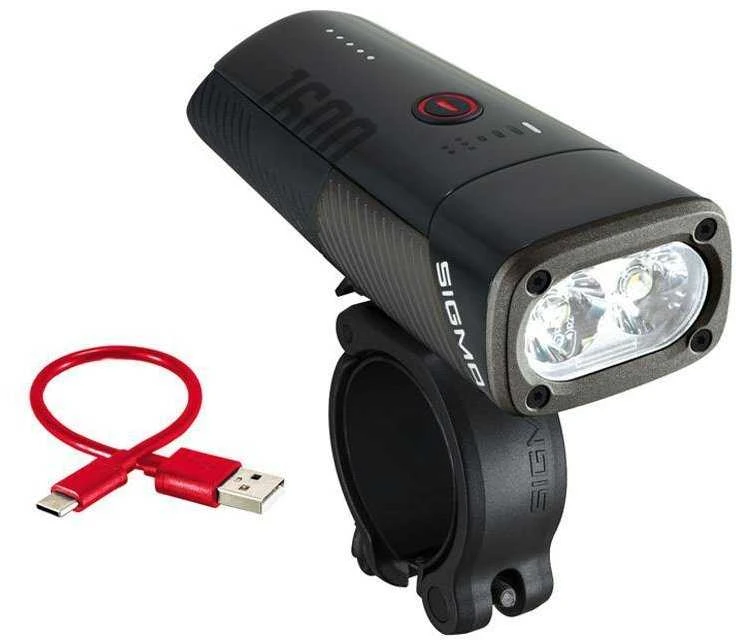 Priekinė lempa Sigma Buster 1600 FL USB